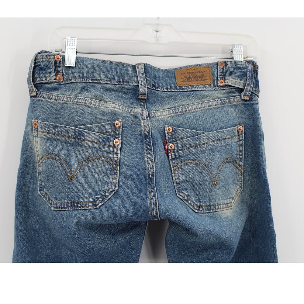 VTG Y2K Levi's Low rise Jeans size 5 Flare Blue